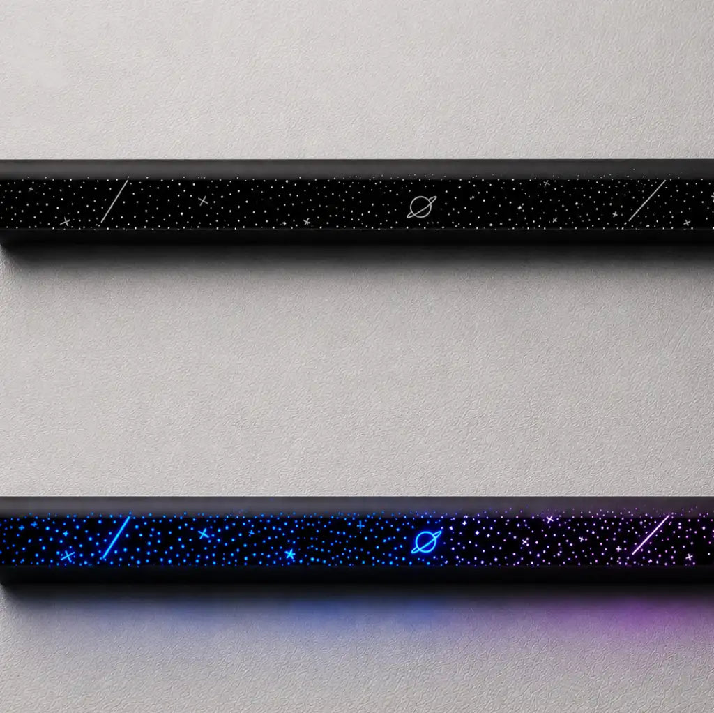 OEM automotive RGB door panel ambient light trim with starlight and planet design for interior customization