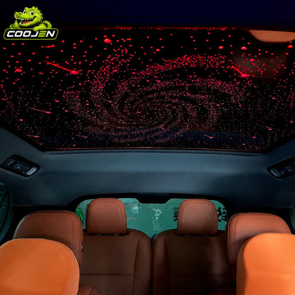Car starlight film for sunroof with RGB galaxy lighting