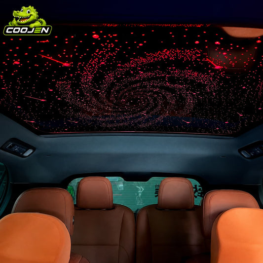 Car starlight film for sunroof with RGB galaxy lighting